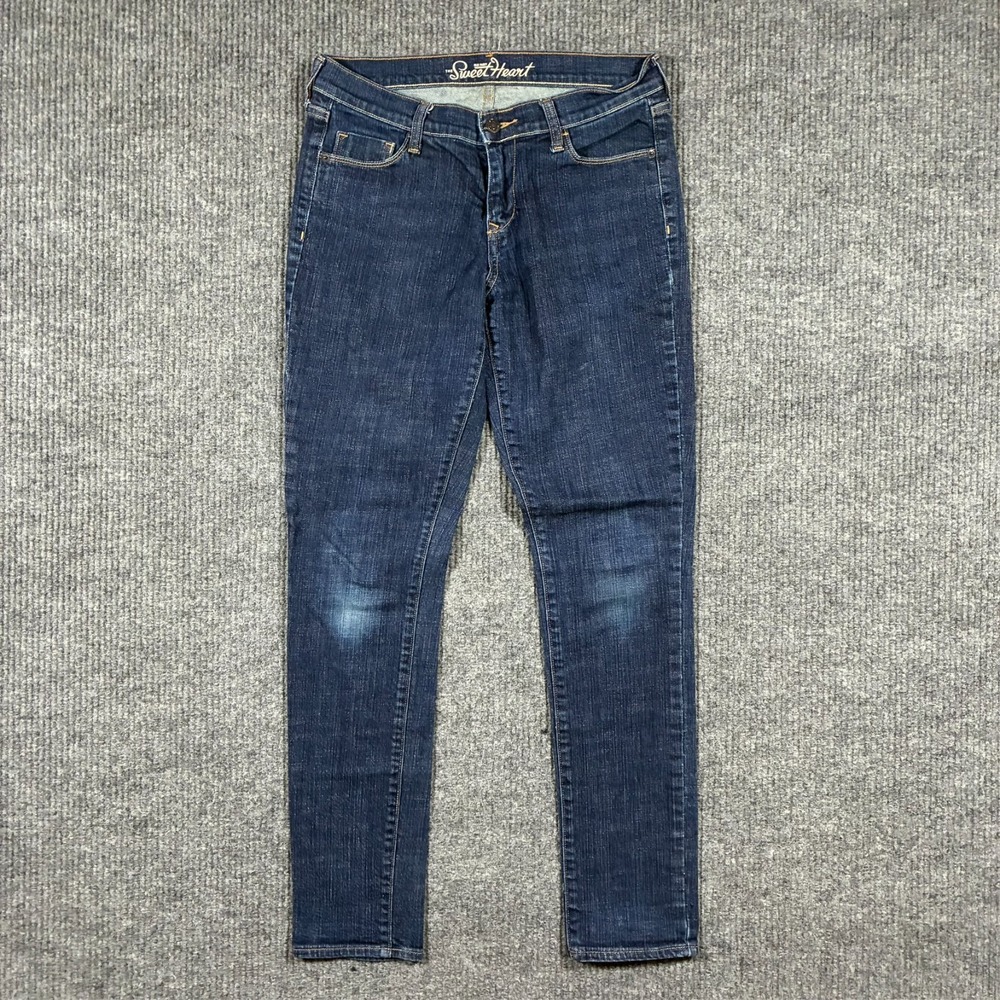 Old Navy The Sweetheart Womens Skinny Jeans‎ Size 6 Long Blue Denim Low Rise
